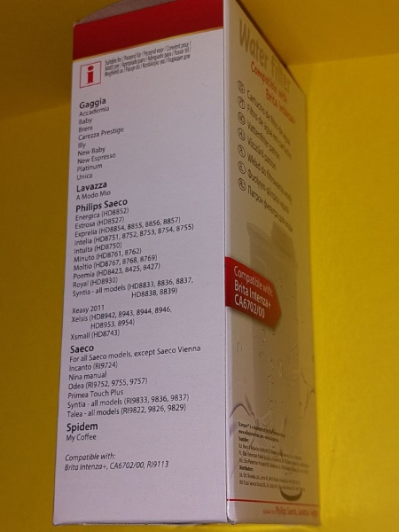 Wasserfilter kompatibel mit Saeco, Philips, Gaggia