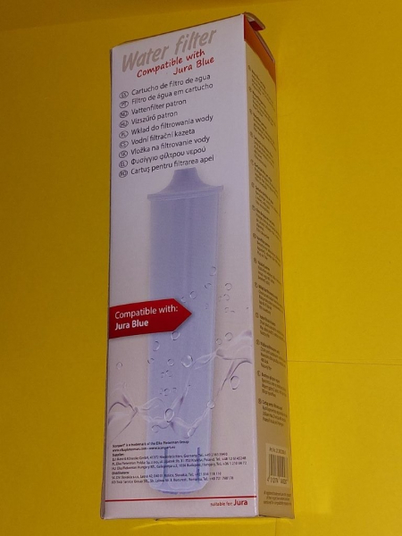 4 Wasserfilter Patronen kompatibel mit Jura steckbar ( blue ) und 10 Reinigungstabs