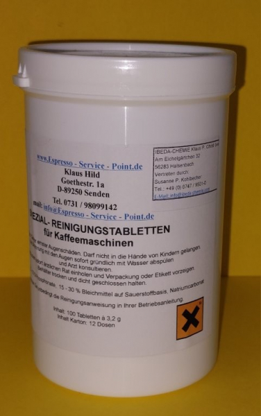 100 Spezial-Reinigungstabletten (3,2g) für WMF geeignet